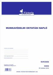 Victoria Nyomtatvány, munkavédelmi oktatási napló, 40 oldal, A4, VICTORIA (NVKO656)