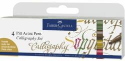 Faber-Castell AG-Művész filc kalligráfiai pitt szett 4db-os színes (167505)