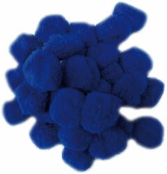 Cre Art pompon 30 mm, kb. 30 db/csomag, kék (KDKPP018)
