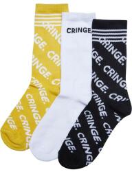 Mr. Tee Cringe Socks 3-Pack black/white/yellow