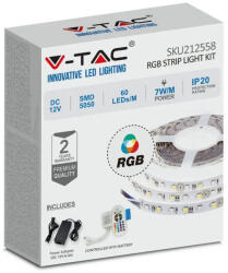 V-TAC LED szalag szett IP20 SMD 5050 chip 60 db/m RGB - SKU 212558 (212558)