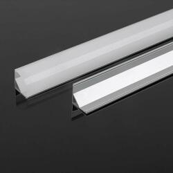V-TAC sarok alumínium LED szalag profil fehér fedlappal 2m - SKU 10322 (10322)