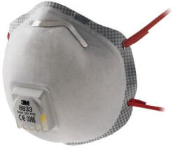 3M 8833 részecskeszűrő félálarc, csésze formájú, FFP3