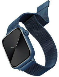 UNIQ óraszíj Dante Apple Watch Series 1/2/3/4/4/5/6/7/8/9/SE/SE2 38/40/41mm rozsdamentes acél kobaltkék