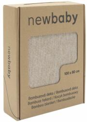 NEW BABY Bambusz kötött takaró New Baby 100x80 cm beige - babyboxstore