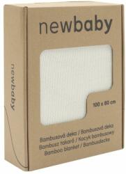 NEW BABY Bambusz kötött takaró New Baby 100x80 cm cream - babyboxstore