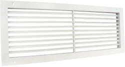 Dalap GMAS fém szellőzőrács szabályozható zsaluval 600x300 mm, fehér (1056)