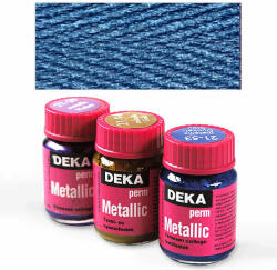 Deka Perm Metallic metál textilfesték 25 ml - 49 kék