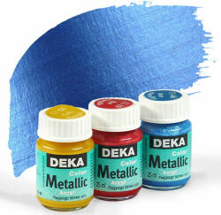 Deka Color Metallic metál akrilfesték 25 ml - 49 kék
