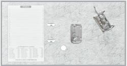 BLUERING Iratrendező A4, 5cm, lapraszerelt, Bluering® Smart szürke - iroszer24