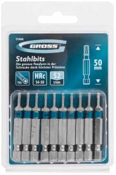 GROSS Torx 6 x 50mm bitfej készlet mágneses 10db/csomag (11466)