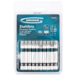 GROSS Torx 40 x 50mm bitfej készlet mágneses 10db/csomag (11473)