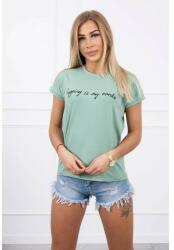 Mondo Italia Női póló SHOPPING MY CARDIO sötét menta MI65297