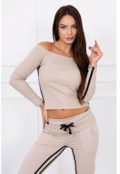 Mondo Italia Női szett MI8958 dupla csíkkal bézs