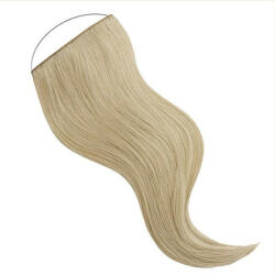 HairExtensionShop Damilos Flip-In Emberi Póthaj Standard Világos Platinaszőke Színben 50cm (Szín #60) (RFL5060)