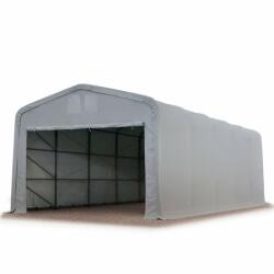 TP WIKINGER 5x30m 2, 6m oldalmagas ponyvagarázs / sátorgarázs, PVC 850 ponyva - szürke