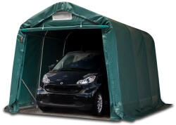 TP 2, 4x3, 6m ponyvagarázs, PVC 800N ponyva - zöld