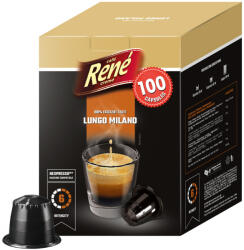 Café René | Lungo Milano - 100 kapszula a Nespresso termékhez