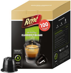 Café René | Big Pack Espresso Classico Italiano - 100 kapszula a Nespresso termékhez