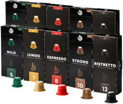 Kaffekapslen Gazdaságos kiszerelés Nespresso-hoz - 100 kapszula temékhez