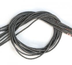  Hematit Mat Gri Tub 1x1 mm - Margele Pietre Semipretioase pentru Bijuterii