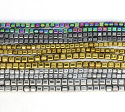 Hematit Multicolor Cub 3-4 x 3-4 mm - Margele Pietre Semipretioase pentru Bijuterii