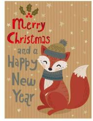 Cuki, mókusos karácsonyi mini kártya