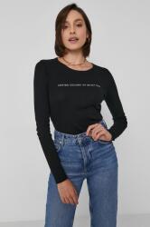 Benetton pamut hosszúujjú fekete - fekete XS - answear - 6 090 Ft