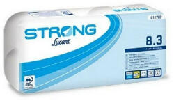 Lucart Strong 8.3 háztartási toalettpapír, 3 rétegű, 250 lapos, 9x8 tekercs/zsák (AD811789)