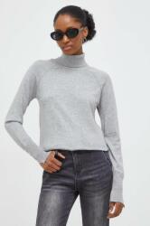 ANSWEAR pulóver könnyű, női, szürke, garbónyakú - szürke S/M