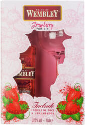 Wembley - Gin Strawberry Pink + 1 pahar - 0.7L, Alc: 37.5%