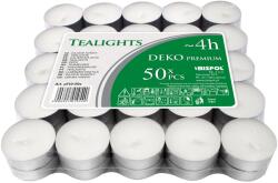 4home Set lumânări tip pastilă Deko premium, 50 buc