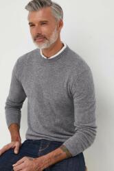 Benetton gyapjú pulóver könnyű, férfi, szürke - szürke S