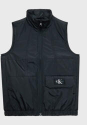 Calvin Klein Jeans Mellény Badge Vest IB0IB01655 Fekete Regular Fit (Badge Vest IB0IB01655)
