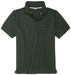 ADAMO tricou polo bărbați KLAAS oversize Verde inchis 4XL