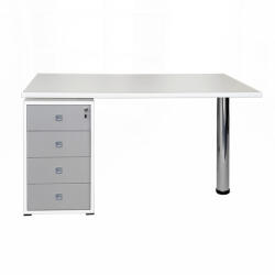 International Service Birou Desiree New , pal alb st/ gri , 1350 x 680 x 750 mm