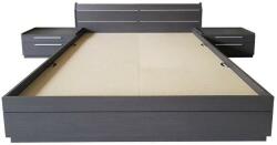 International Service Pat dublu cu tablie, Mallorca, pal stejar Bosfor, 1600 x 2000 mm