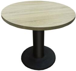 International Service Masa Toro rotunda, Sonoma / negru, 700 x1100mm