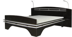 International Service Pat dublu San Sebastian cu 2 lampi-brat flexibil , Wenge / Crem, 1600 x 2000mm
