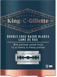 Gillette Lame de ras cu finisaj platinat, 10 buc - Gillette King C. 10 buc
