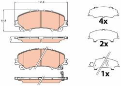 TRW set placute frana, frana disc TRW GDB2222 - centralcar