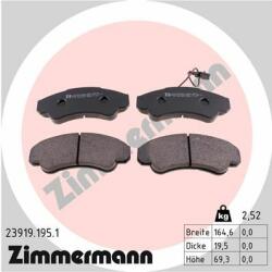 ZIMMERMANN 23919.195. 1 Set placute frana, frana disc