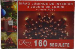 Regency Instalatie de Craciun, sirag luminos cu 8 jocuri de lumini, 160 de beculete rosii, 8 m