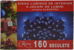 Regency Instalatie de Craciun, sirag luminos cu 8 jocuri de lumini, 160 de beculete albastre, 8 m