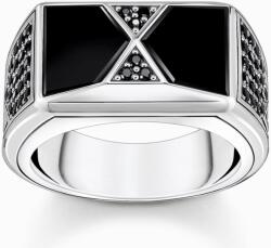Thomas Sabo ezüst gyűrű ónix kövekkel - TR2430-508-11-52