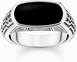 Thomas Sabo ezüst gyűrű ónix kővel - TR2429-507-11-56