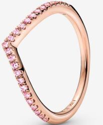 Pandora rozé - rózsaszín csillogó kívánság gyűrű - 186316C02-52
