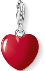 Thomas Sabo piros szív charm - 0016-007-10