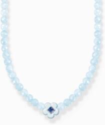 Thomas Sabo kék virágos gyöngyös nyaklánc - KE2182-496-1-L42v