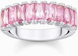 Thomas Sabo ezüst gyűrű rózsaszín kövekkel - TR2366-051-9-60